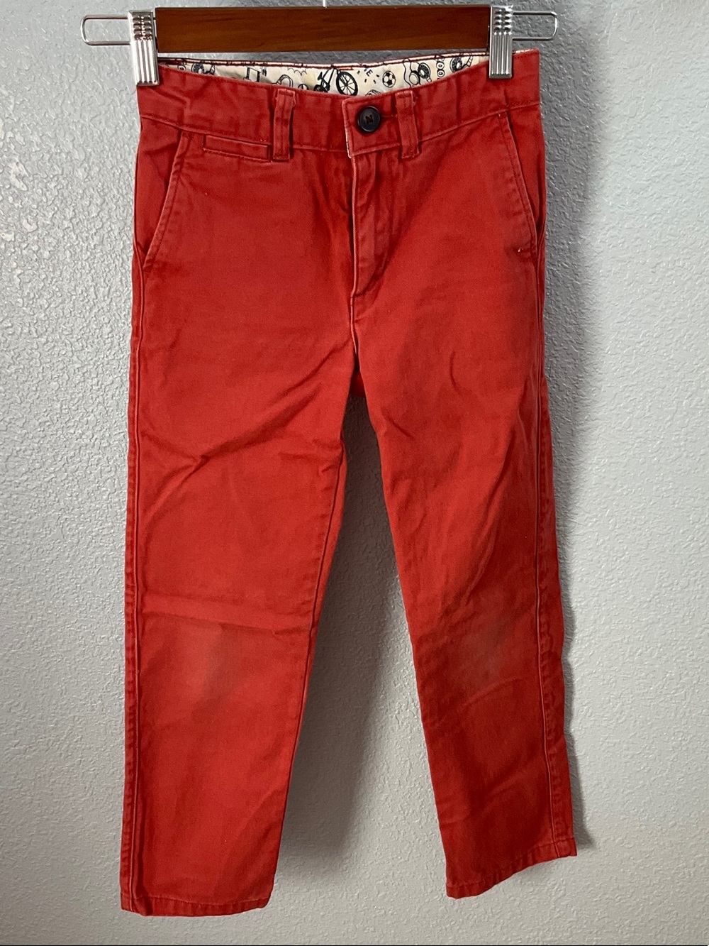Gymboree Boys' Red Brick Pants
